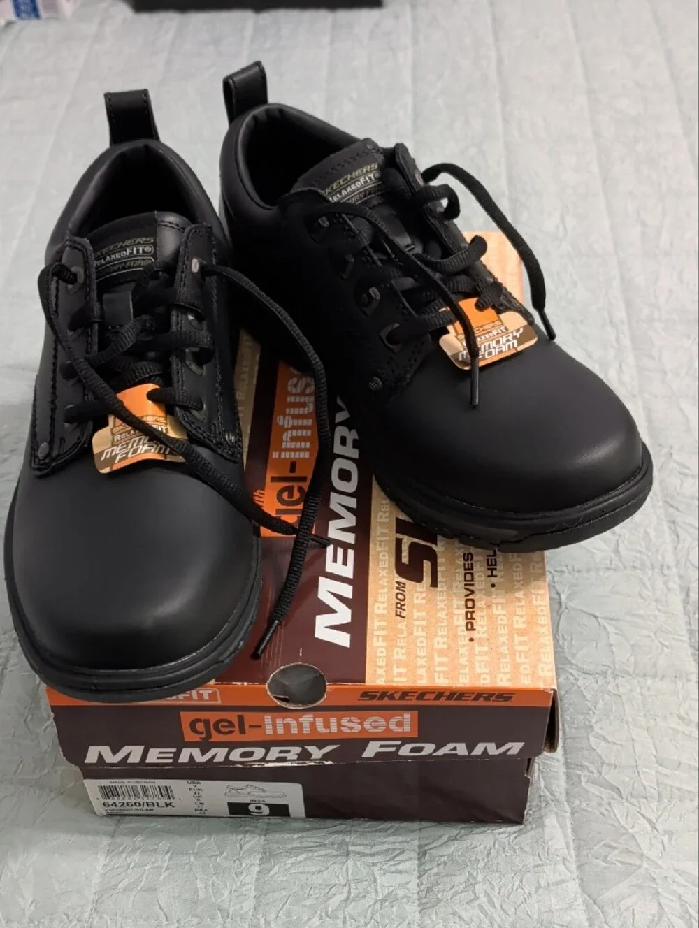 Skechers black lace